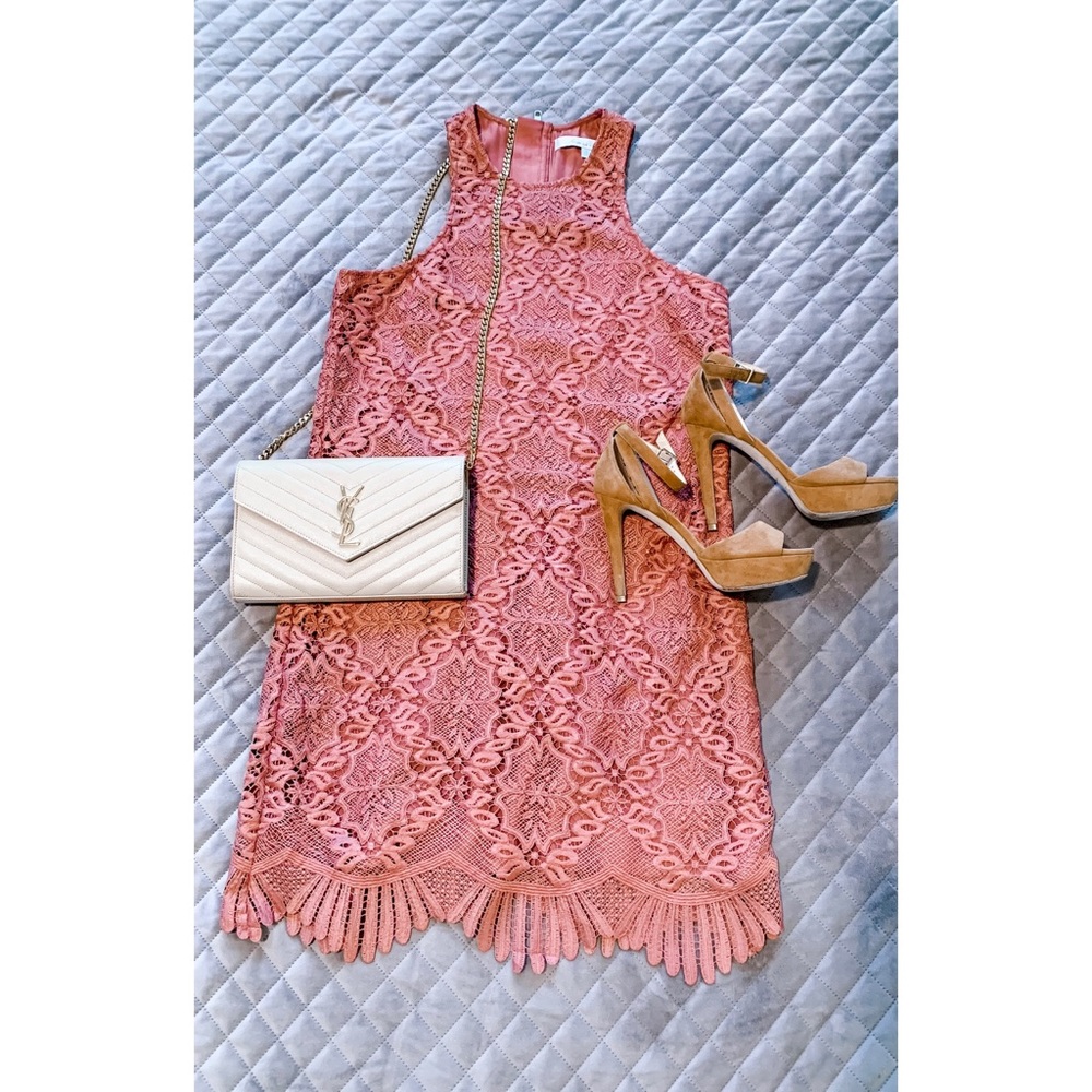 Lovers + Friends "Caspian" dress in crochet lace